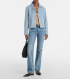 Tom Ford Cropped suede blouson jacket