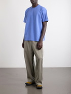 A Kind Of Guise - Basso Ciao a Tutti Logo-Print Cotton-Jersey T-Shirt - Blue