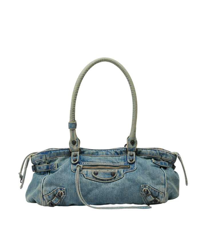 Photo: Balenciaga Le City East-West denim shoulder bag