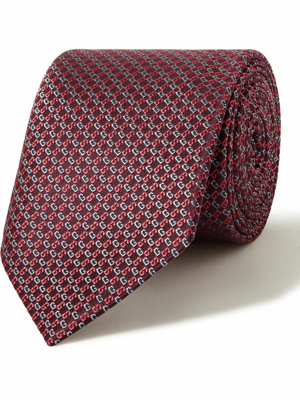 Photo: GUCCI - 7cm Logo-Jacquard Silk Tie