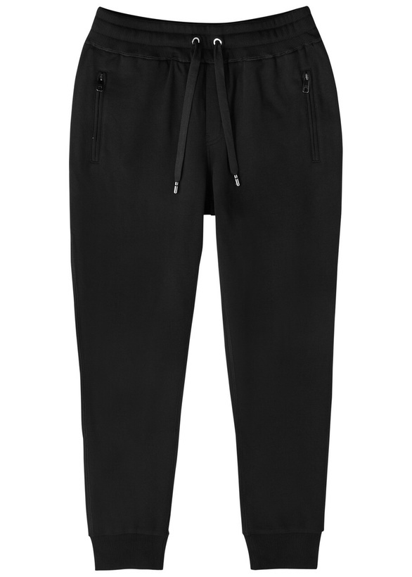 Photo: Dolce & Gabbana Logo Cotton Sweatpants Black