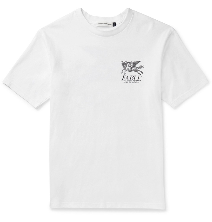 Photo: Undercover - Printed Cotton-Jersey T-Shirt - White