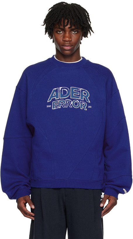 Photo: ADER error Blue Paneled Sweatshirt