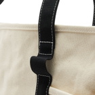 Mazi Untitled Cafe Tote Bag in Ecru/Black 