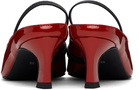 Justine Clenquet Red Sofia Slingback Heels