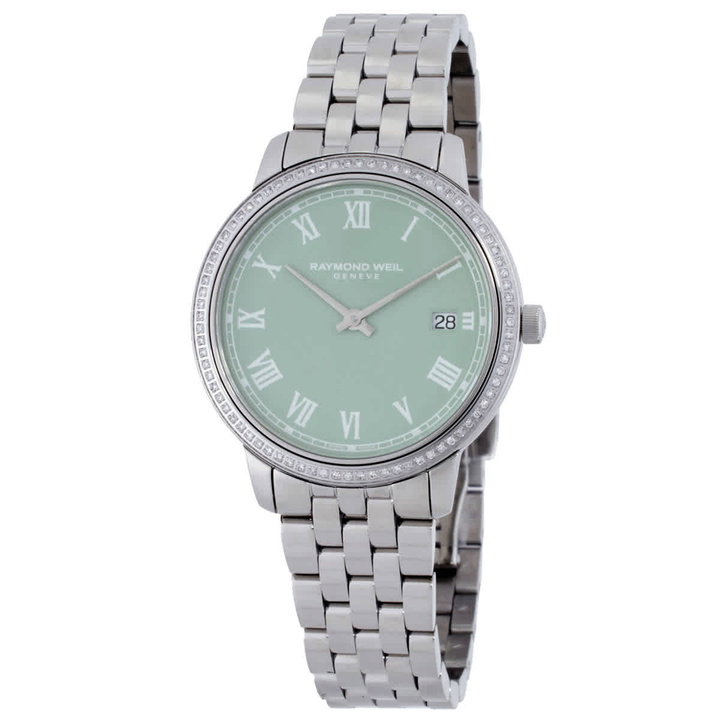 Photo: Raymond Weil Toccata Quartz Diamond Green Dial Ladies Watch 5385-STS-00520