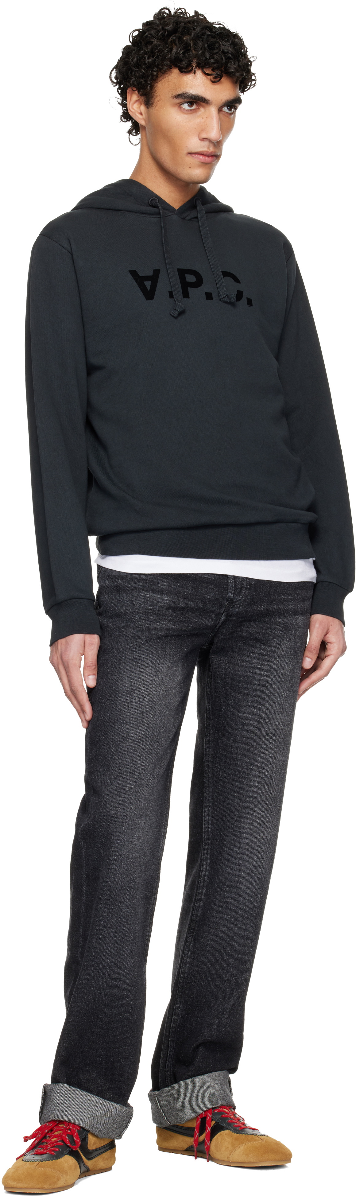 A.P.C. Black Standard Grand 'VPC' Hoodie