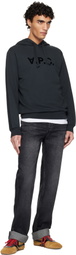 A.P.C. Black Standard Grand 'VPC' Hoodie