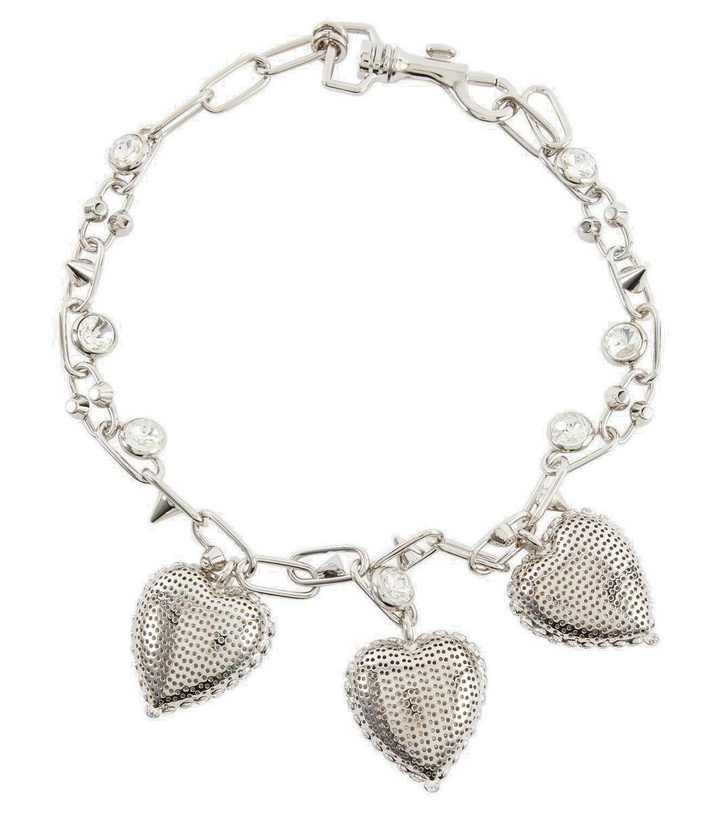 Photo: Alessandra Rich Embellished chain necklace