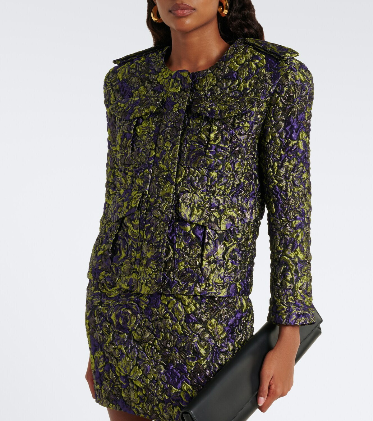 Balmain Cloqué jacquard jacket