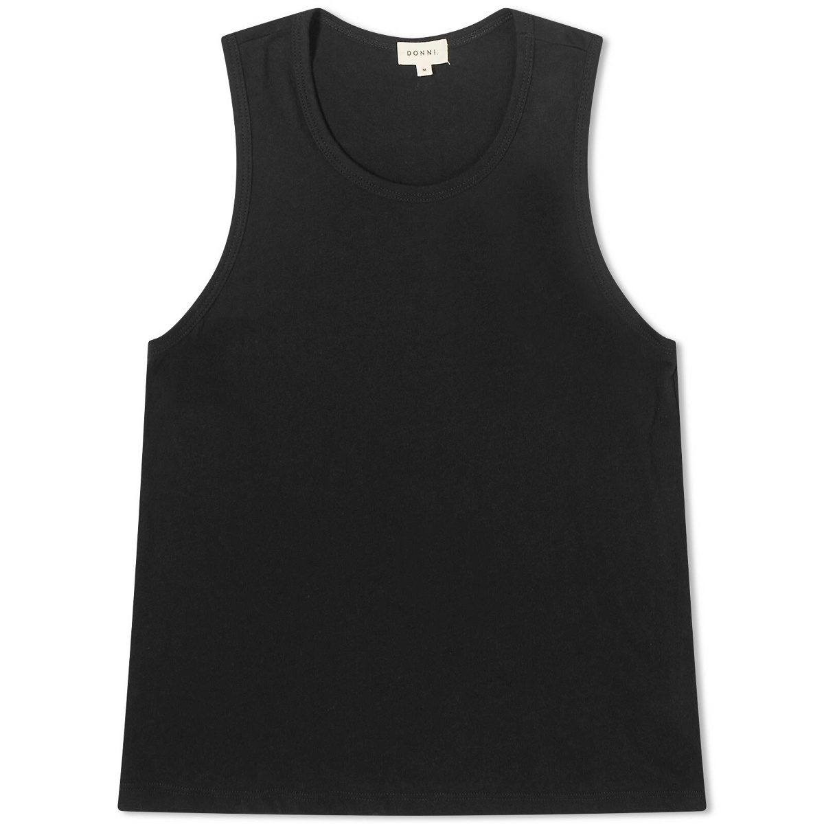 DONNI. Women's Jersey Basic Tank Top in Jet DONNI.