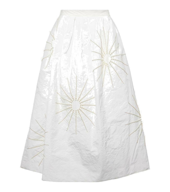 Photo: Dries Van Noten Sonie embellished taffetta midi skirt