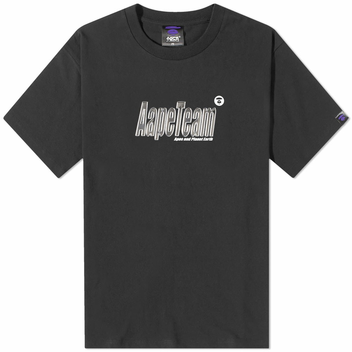 Photo: Men's AAPE Metaverse Team T-Shirt in Black