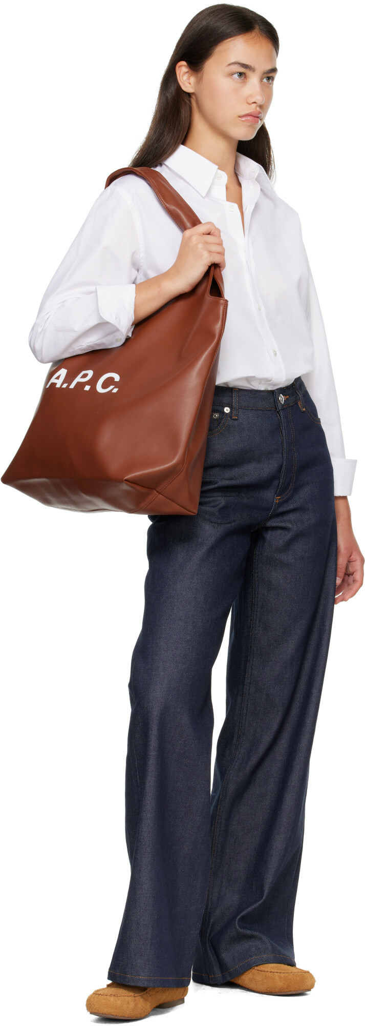 A.P.C. Tan Ninon Tote