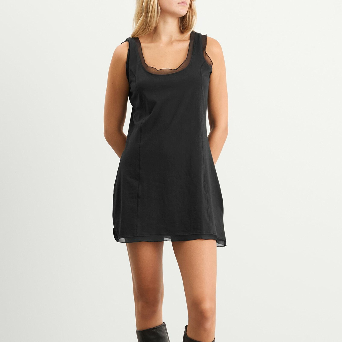 アワーレガシートップスワンピース Our Legacy DUSK DRESS Our Legacy Women's Dusk Dress in Washed Black Our Legacy