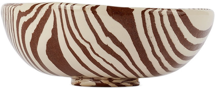 Photo: Henry Holland Studio Brown & White Stripe Small Bowl