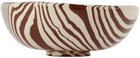 Henry Holland Studio Brown & White Stripe Small Bowl
