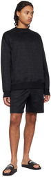 Moschino Black Jacquard Shorts