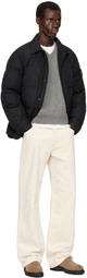 Stone Island Black 4100033 Micro Twill Down Jacket