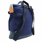 Ally Capellino Frances Waxed Cotton Rucksack in Navy
