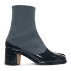 Maison Margiela Blue and Navy Tabi Boots