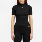 Sporty & Rich Women's SRHWC Ribbed T-Shirt in Black