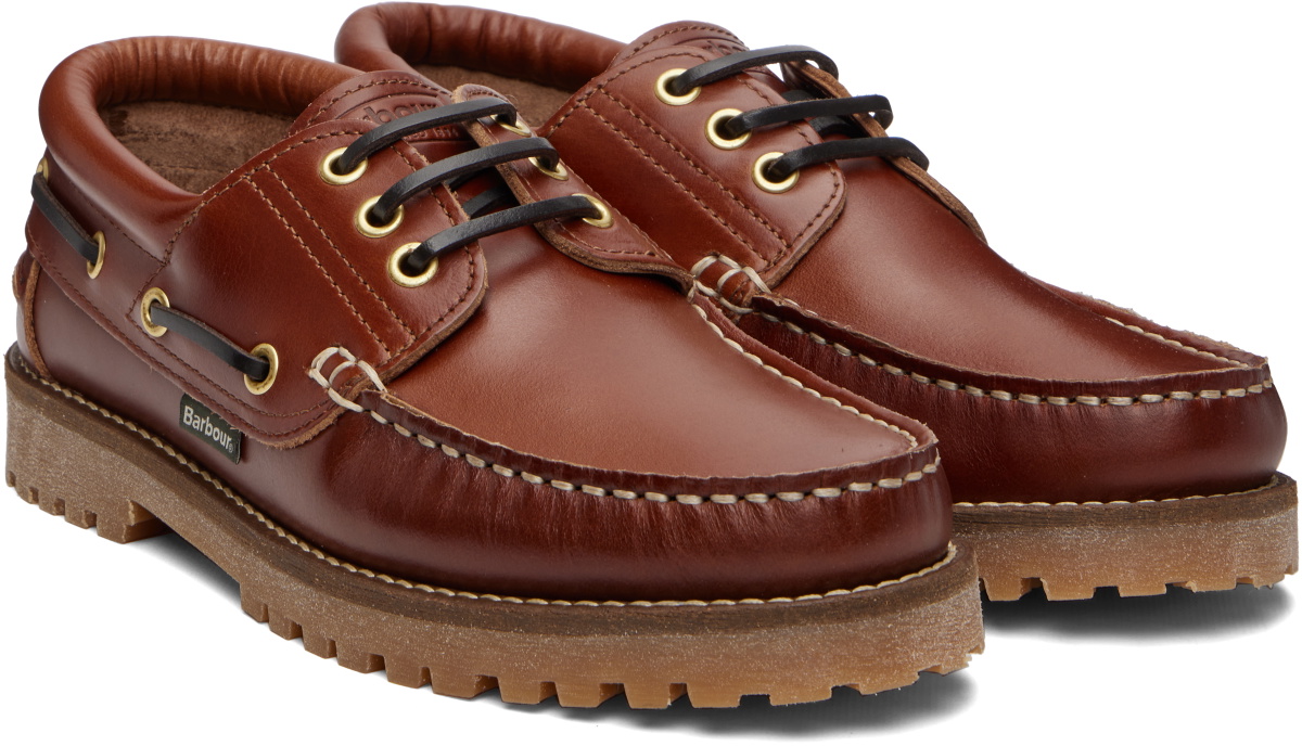 Barbour Brown Re-Engineered Deck Boat Shoes