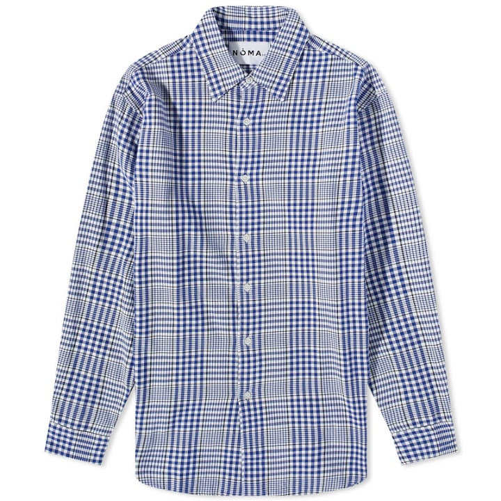 Photo: Noma t.d. Men's Gingham Check Shirt in Navy