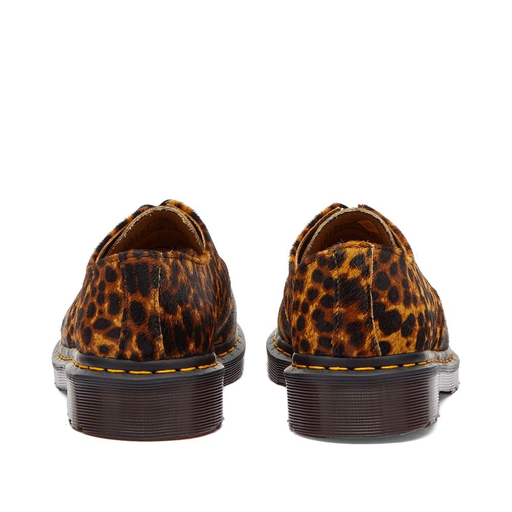 Dr. Martens Women's Smiths 4 Eye Shoe in Leopard in Micro Leopard Hair On