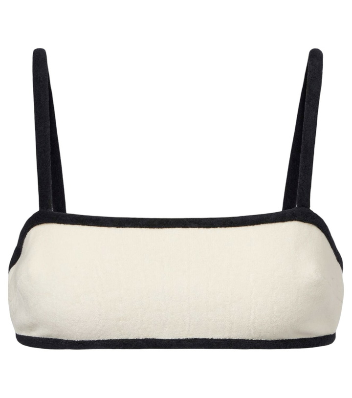 Photo: Adriana Degreas Cotton-blend terry bikini top