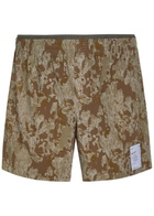 Satisfy Space-o 5 Perforated Stretch-jersey Shorts Multicoloured 1