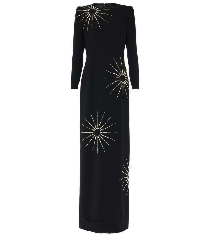 Photo: Dries Van Noten Dalista embroidered crêpe gown