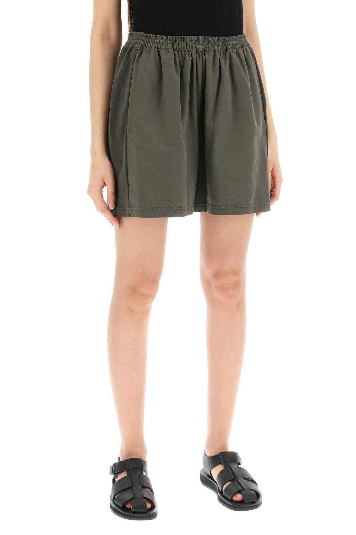 パンツ [The Row] Gunty Short in Cotton Gunty Short White in Cotton – The Row