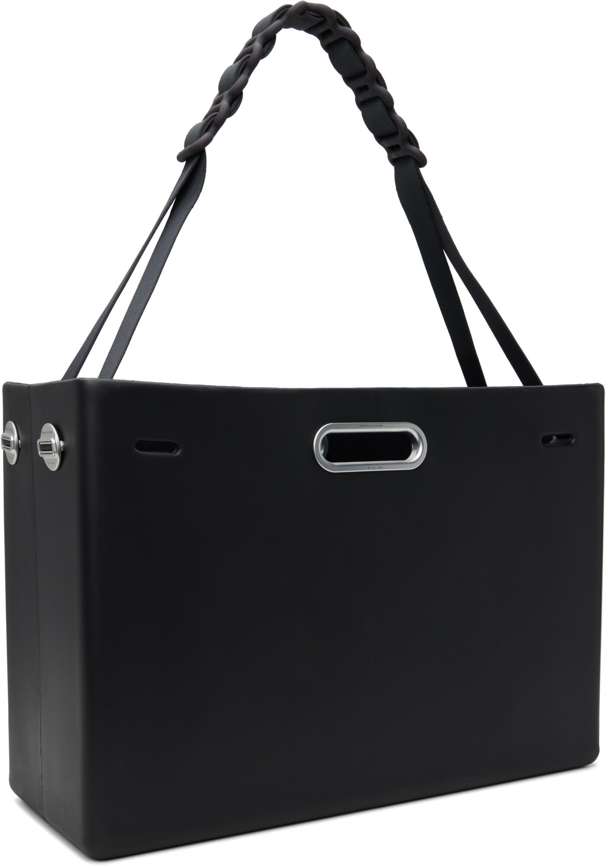 Parsel Black East West Extra Large Clutch