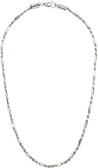 Emanuele Bicocchi Silver Figaro Rope Chain Necklace