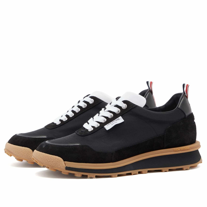 Photo: Thom Browne Men's Alumni Tech Sneaker in Black