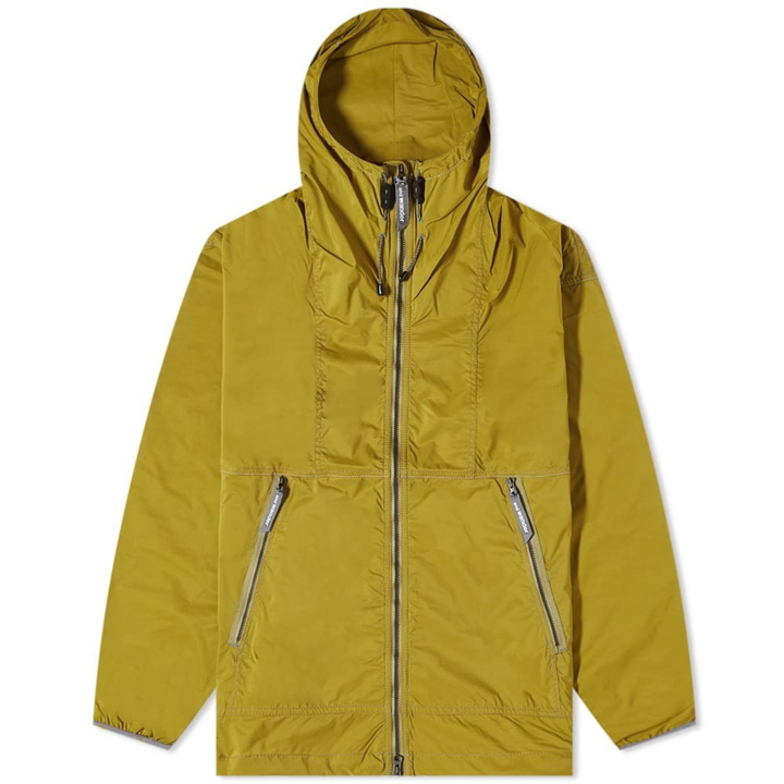 Photo: And Wander Men's Pertex Wind Jacket in Yellow Green