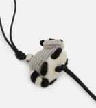 Loewe Racoon leather-trimmed bag charm