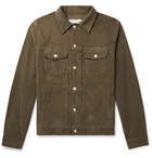 Officine Generale - Liam Cotton-Blend Corduroy Overshirt - Green