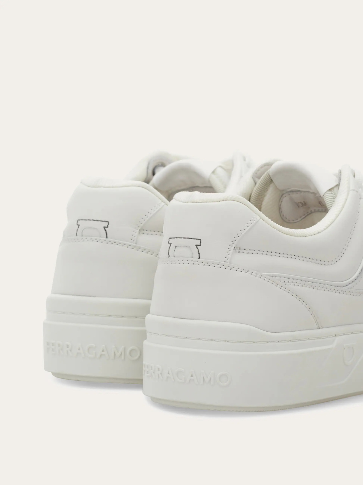 Ferragamo Mens Gancini sneaker in White
