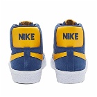 Nike SB Men's Zoom Blazer Mid Sneakers in Navy/Gold
