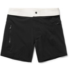 Everest Isles - Draupner Two-Tone Mid-Length Swim Shorts - Black