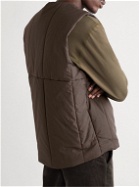 Satta - Dojo Quilted Padded Cotton Gilet - Brown