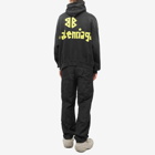 Balenciaga Men's Tape Type Popover Hoody in Washed Black