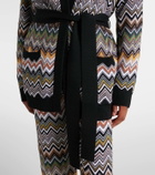 Missoni Zigzag belted cardigan