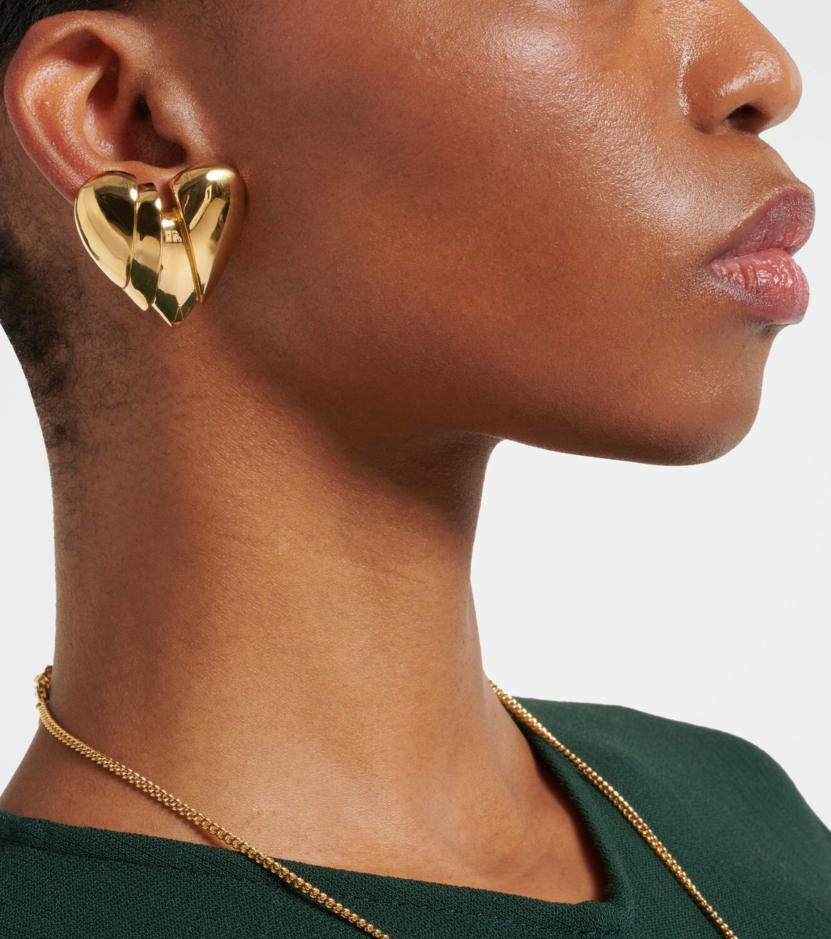 Amina Muaddi Heartbreaker earrings
