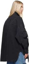 The Attico Black Fern Jacket