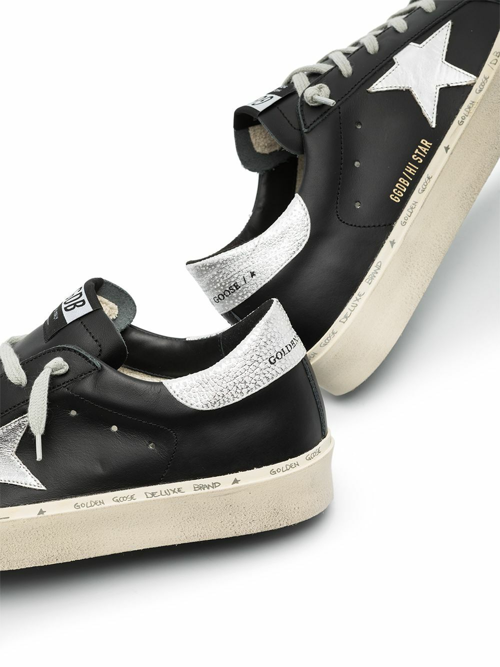GOLDEN GOOSE - Hi Star Leather Sneakers