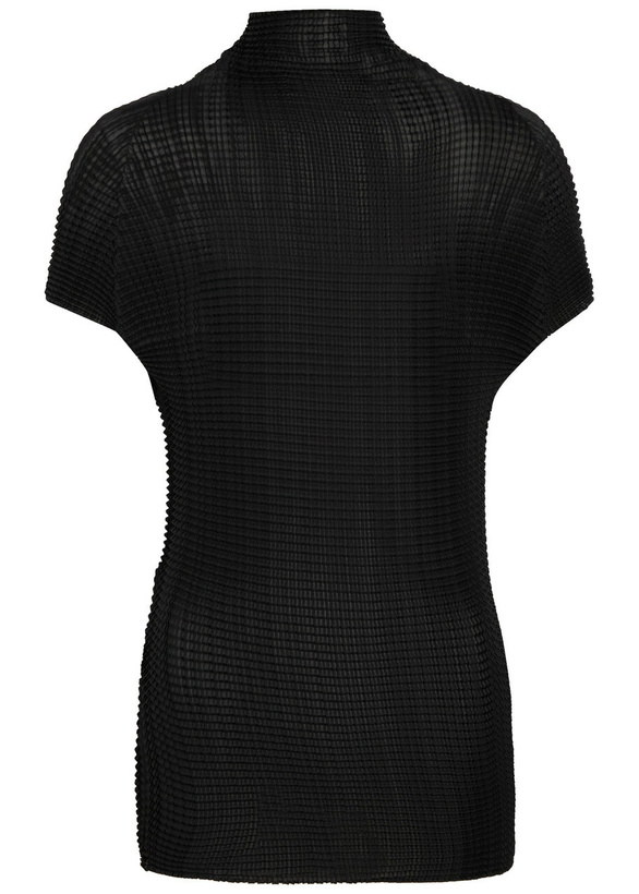 Photo: Issey Miyake Pleated High-neck Woven top Black