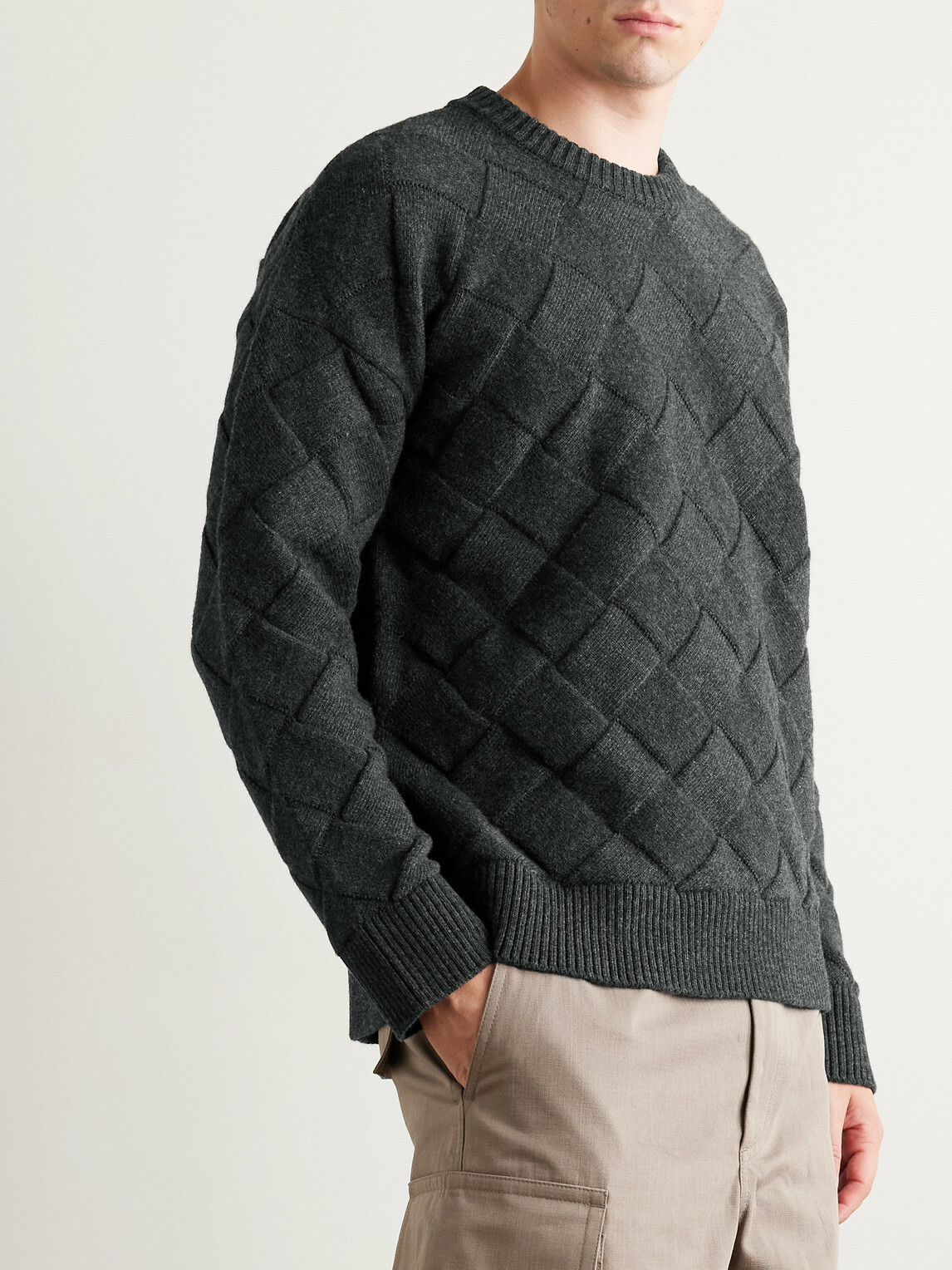 Bottega Veneta - Wool-Blend Sweater - Gray